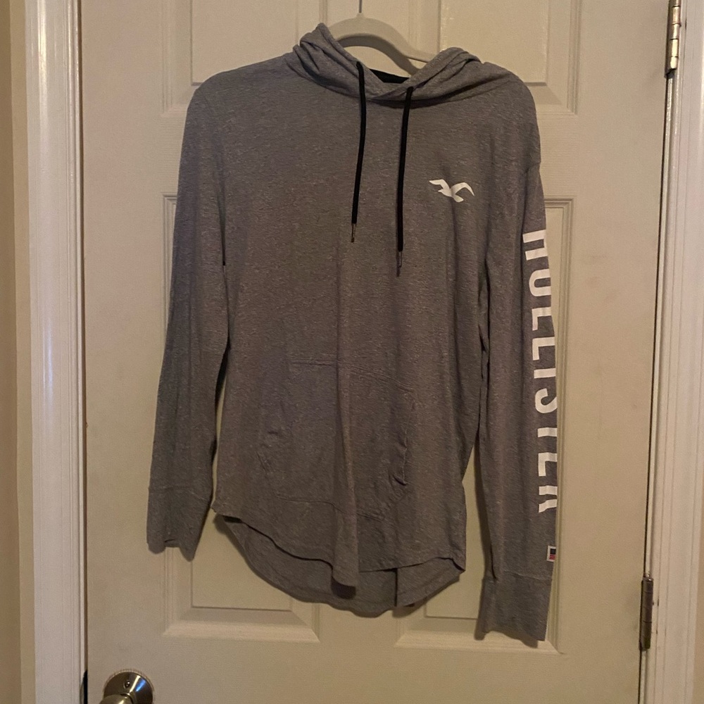 long sleeve Hollister shirt with hood